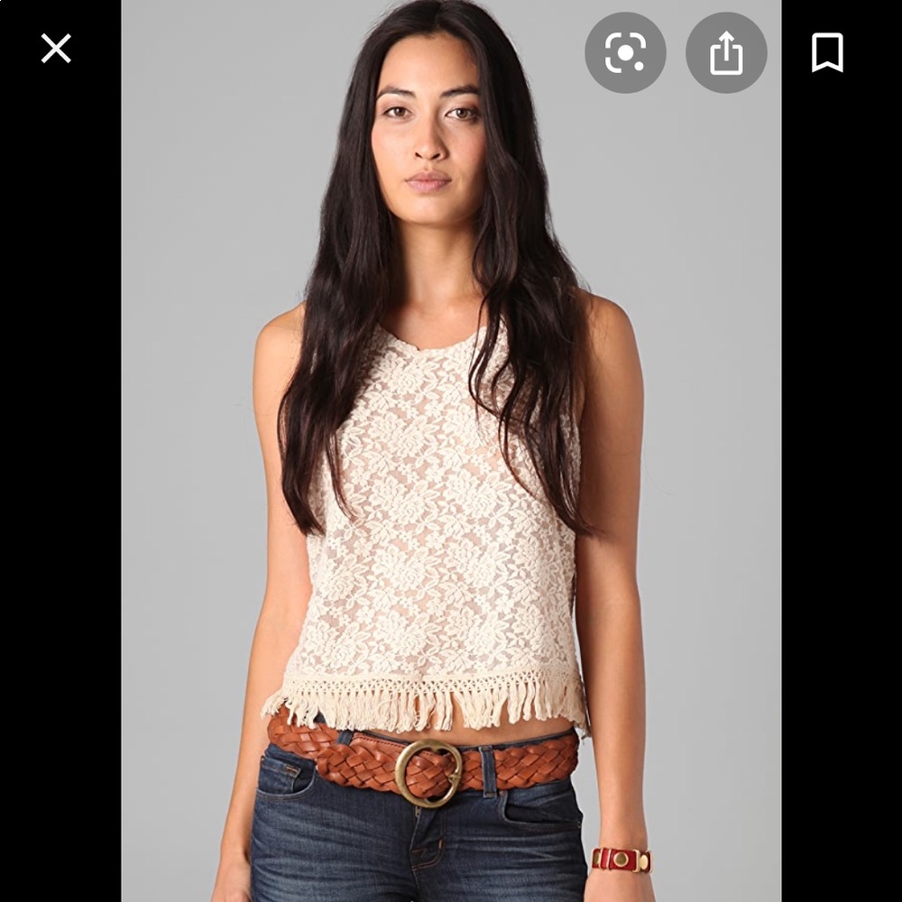 Lace crop top!